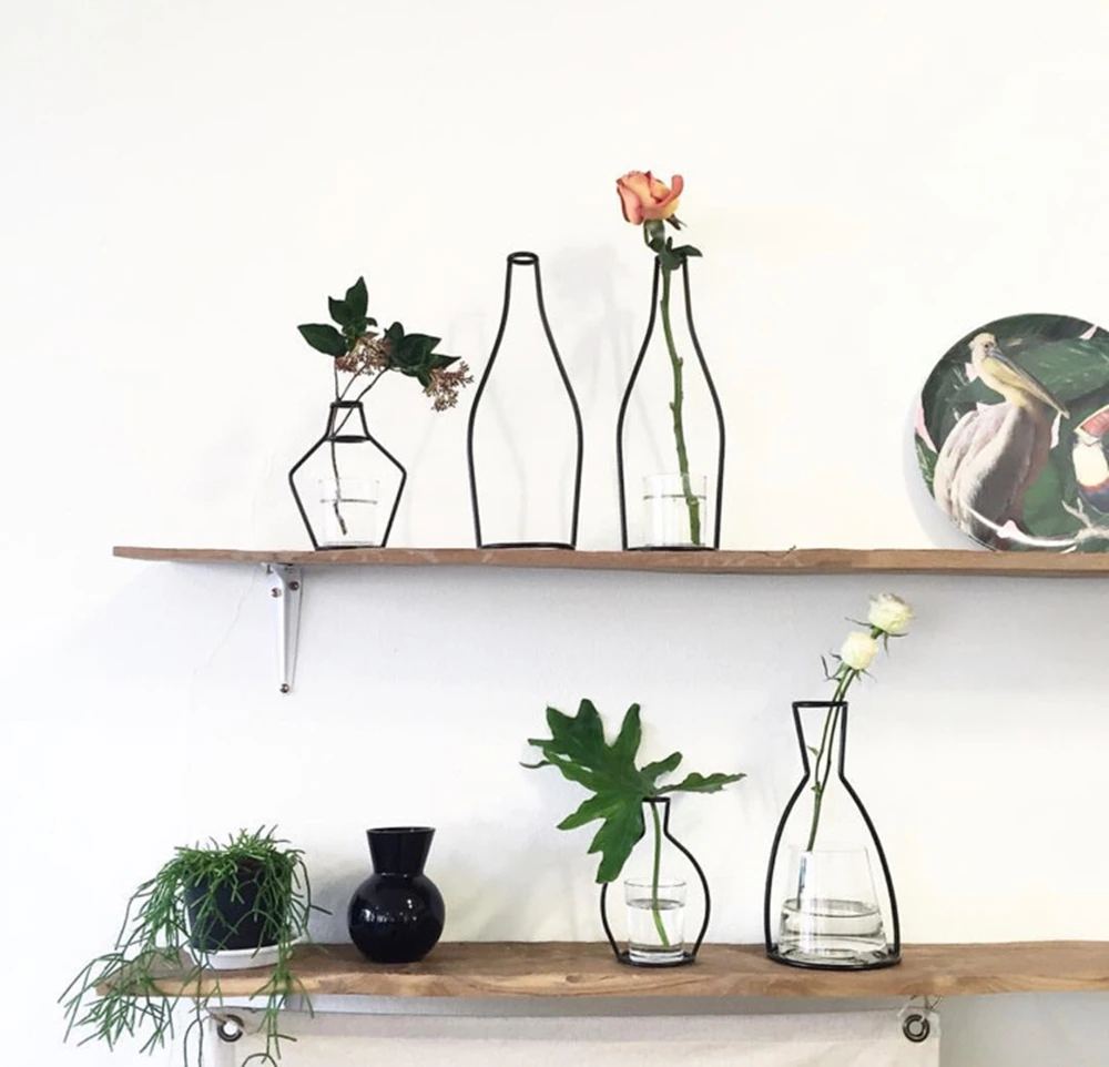 8 ShapesRetro Iron Line Table Flowers Vases Nordic Decoration Home Metal Plant Holder Nordic Styles Flower Vase Home Decor
8 ShapesRetro Iron Line Table Flowers Vases Nordic Decoration Home Metal Plant Holder Nordic Styles Flower Vase Home Decor