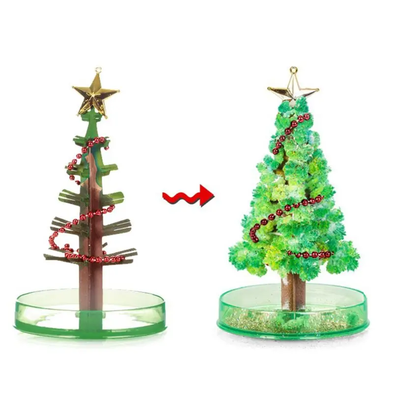 

3 вида, 14 см, волшебная растущая Рождественская елка, забавная Рождественская Подарочная игрушка «сделай сам» для взрослых и детей, Декор дл...