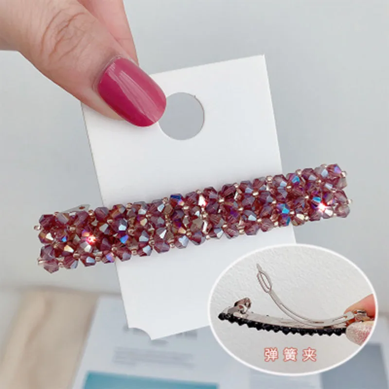 Korean Crystal Hair Clip 4 Colors Elegant Barrettes for Women Girls Hair Pins Hair Accessories Hair Clip
Korean Crystal Hair Clip 4 Colors Elegant Barrettes for Women Girls Hair Pins Hair Accessories Hair Clip