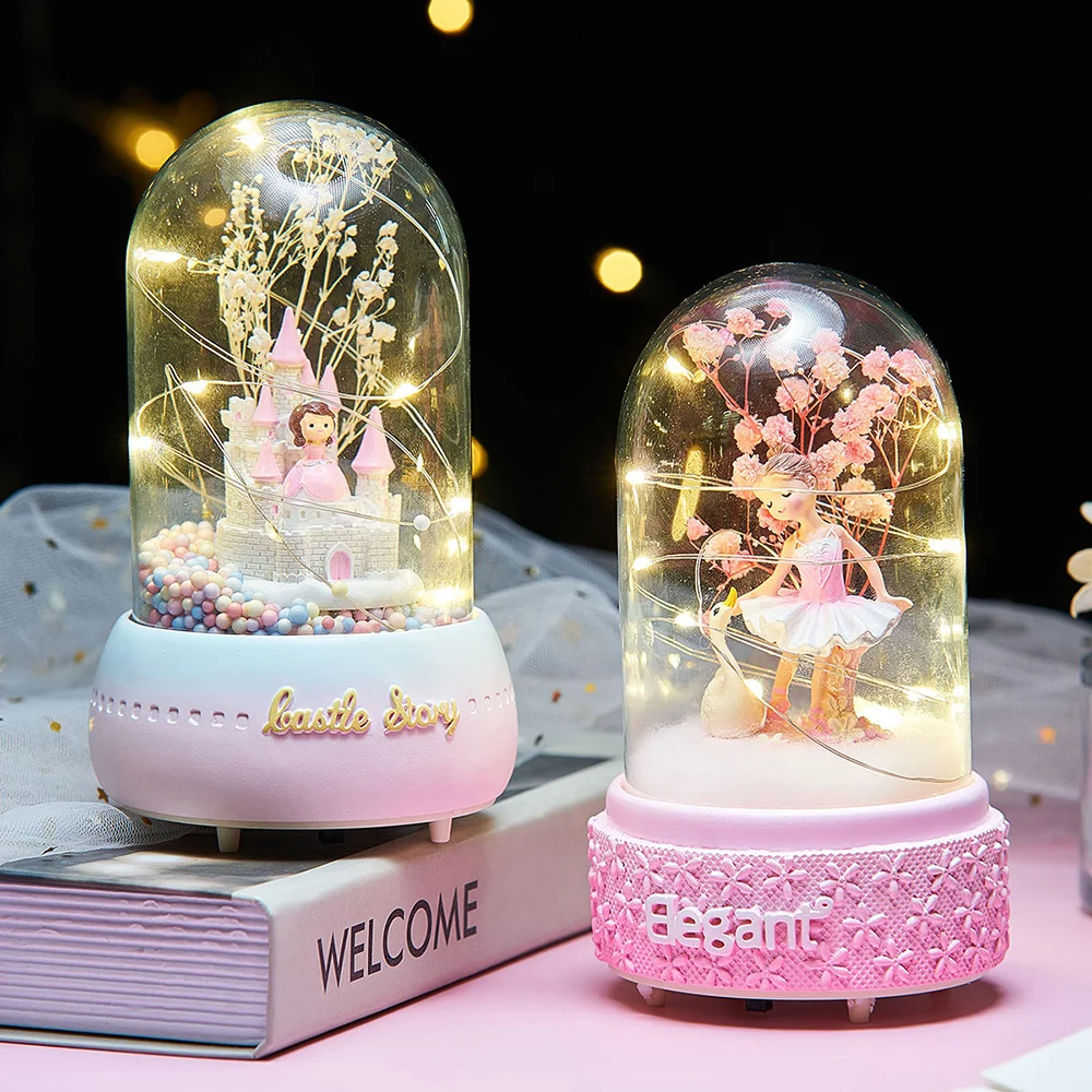 Creative Girl Music Box Home Decoration Accessries For Living Room Night Light Resin Character Model Bedroom Decor Birthday Gift
Creative Girl Music Box Home Decoration Accessries For Living Room Night Light Resin Character Model Bedroom Decor Birthday Gift