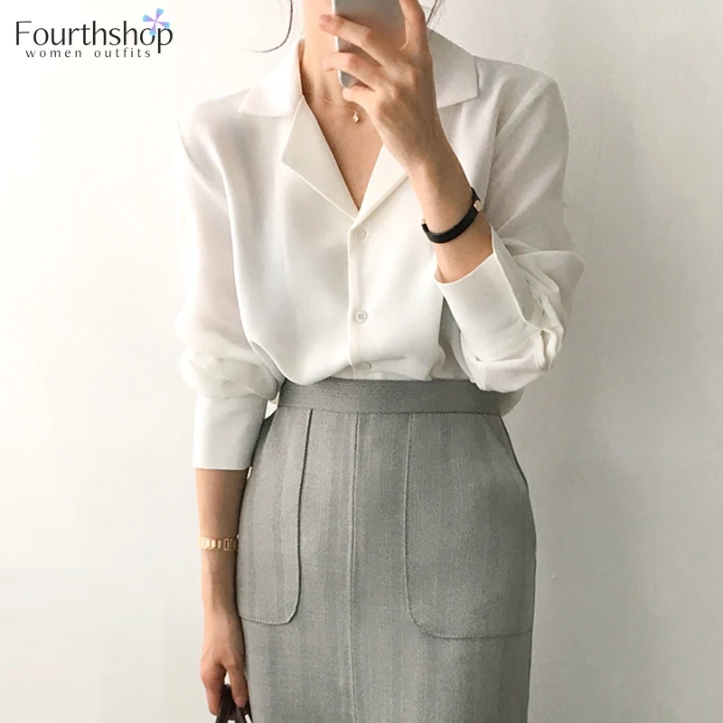 Fashion Long Sleeve Shirts Women Clothing Chiffon Tops and Blouses Female Solid White Blouse Office Shirt Blusas Mujer Moda 2020
Fashion Long Sleeve Shirts Women Clothing Chiffon Tops and Blouses Female Solid White Blouse Office Shirt Blusas Mujer Moda 2020