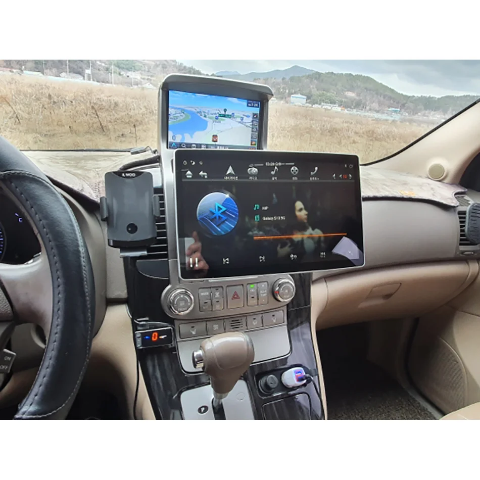 Автомобильный DVD-плеер 12 8 дюйма Tesla Carplay HDMI IPS DSP PX6 Android 4 Гб + 64 ГБ GPS карта RDS радио Wi-Fi