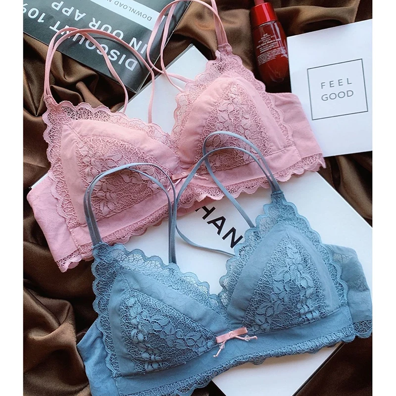 Sexy Floral Lace Bra Sets Women Lingerie Set Backless Bra Crop Top with Bow Briefs Female Seamless Thin Bra and Panty Set
Sexy Floral Lace Bra Sets Women Lingerie Set Backless Bra Crop Top with Bow Briefs Female Seamless Thin Bra and Panty Set