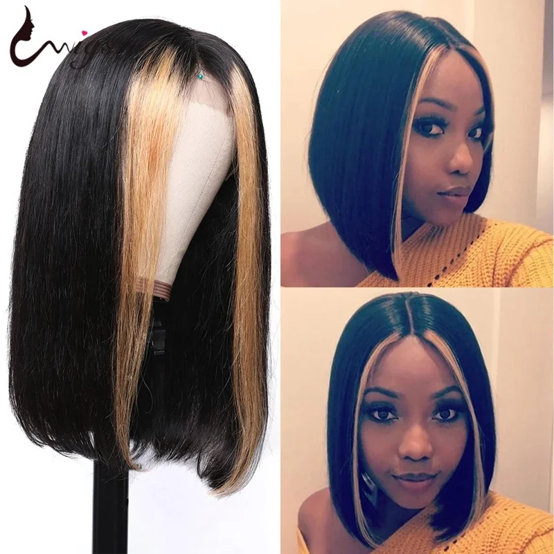1B 27 Highlight Straight Bob Wig 4x4 Lace Front Human Hair Wigs Pre Plucked Brazilian Remy Bob Wigs For Black Women
1B 27 Highlight Straight Bob Wig 4x4 Lace Front Human Hair Wigs Pre Plucked Brazilian Remy Bob Wigs For Black Women