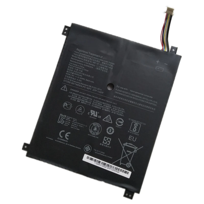 Original NB116 5B10K37675 Laptop Battery For Lenovo IdeaPad 100S 100S-11IBY 100S-80 R2 80R200DHGE 80R2002HGE 80R2002JGE LGE KGE
Original NB116 5B10K37675 Laptop Battery For Lenovo IdeaPad 100S 100S-11IBY 100S-80 R2 80R200DHGE 80R2002HGE 80R2002JGE LGE KGE