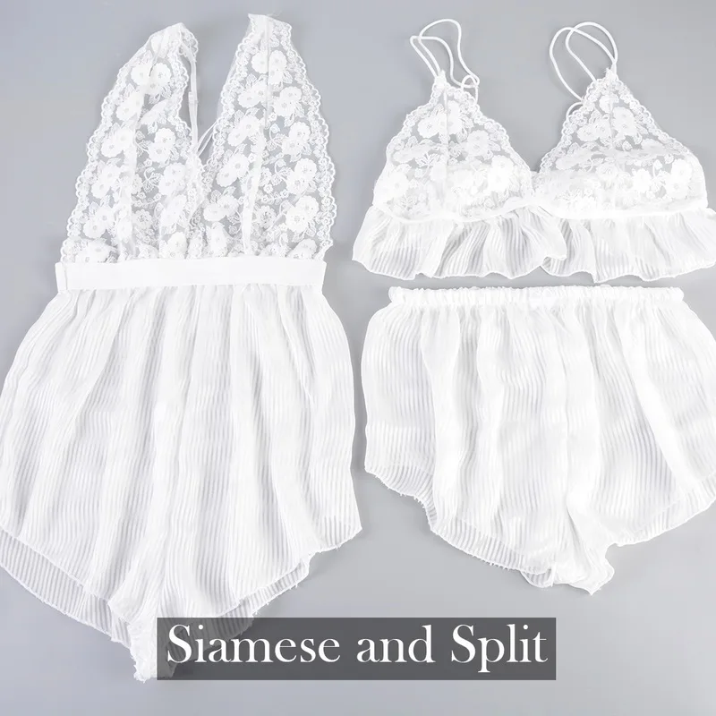 Women Lace Sleepwear Sleeveless Transparent Nightwear Lace Cami Top Pajama Sets Femme Sexy Lingerie Pyjamas Women
Women Lace Sleepwear Sleeveless Transparent Nightwear Lace Cami Top Pajama Sets Femme Sexy Lingerie Pyjamas Women