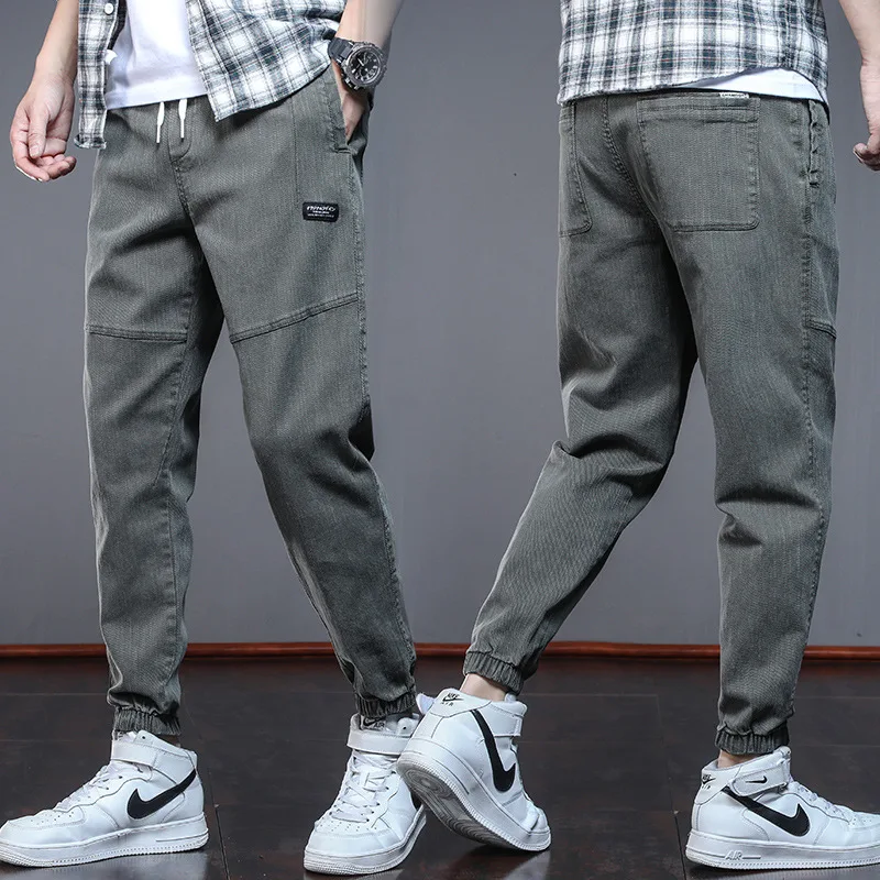Spring Pencil Pants Men's New Elastic Waist Casual Pants Male Korean Fashion Loose Harem Plus Size Drawstring Ankle Length Pants
Spring Pencil Pants Men's New Elastic Waist Casual Pants Male Korean Fashion Loose Harem Plus Size Drawstring Ankle Length Pants