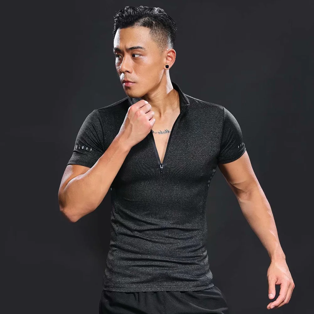 Summer Men's T-Shirt Fitness Gym Running Sports Quick-Drying and Breathable Short Sleeve Zipper Golf Top Training Wear
Summer Men's T-Shirt Fitness Gym Running Sports Quick-Drying and Breathable Short Sleeve Zipper Golf Top Training Wear
