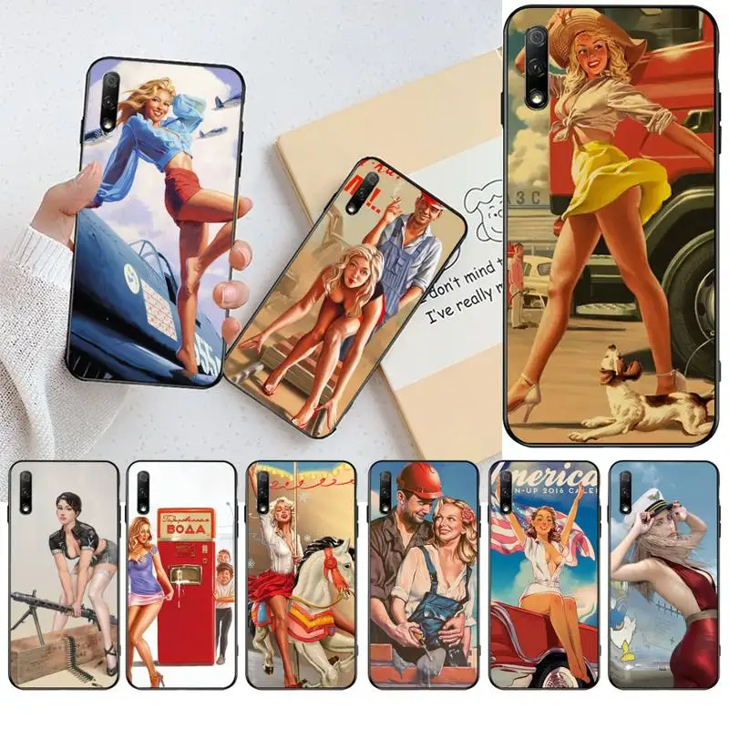 CUTEWANAN WW2 Sexy Pin up Girl Vintege Cover Black Soft Shell Phone Case for Huawei Honor 30 20 10 9 8 8x 8c v30 Lite view pro
CUTEWANAN WW2 Sexy Pin up Girl Vintege Cover Black Soft Shell Phone Case for Huawei Honor 30 20 10 9 8 8x 8c v30 Lite view pro