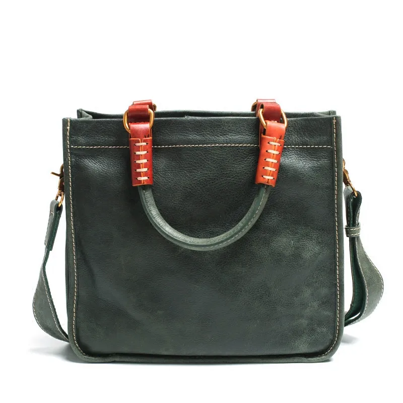 2021 Women's Square Tote Messenger Bag Shoulder Diagonal Female Simple Art Retro Handbag Briefcase Handmade Soft Genuine Leather
2021 Women's Square Tote Messenger Bag Shoulder Diagonal Female Simple Art Retro Handbag Briefcase Handmade Soft Genuine Leather