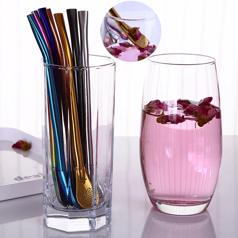 2 in 1 Straw Spoon Stainless Steel Reusable Drinking Spoon Straws Double Filter Flat Smooth Design for Cocktail
2 in 1 Straw Spoon Stainless Steel Reusable Drinking Spoon Straws Double Filter Flat Smooth Design for Cocktail