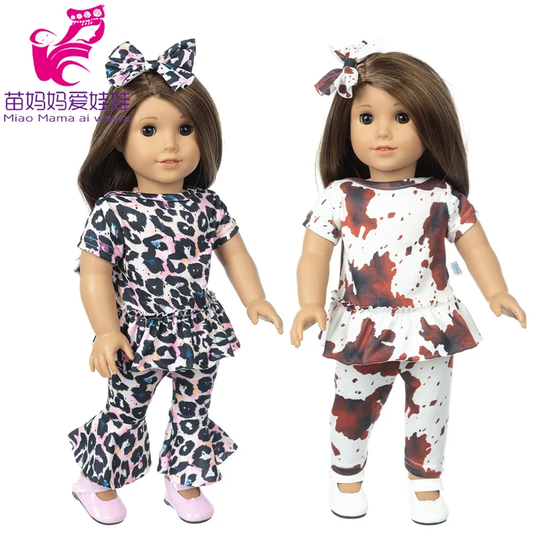 18" Girl Dolls Clothes Leopard Print Flared Pants Reborn Baby Doll Outwear Children Girl Gifts
18" Girl Dolls Clothes Leopard Print Flared Pants Reborn Baby Doll Outwear Children Girl Gifts