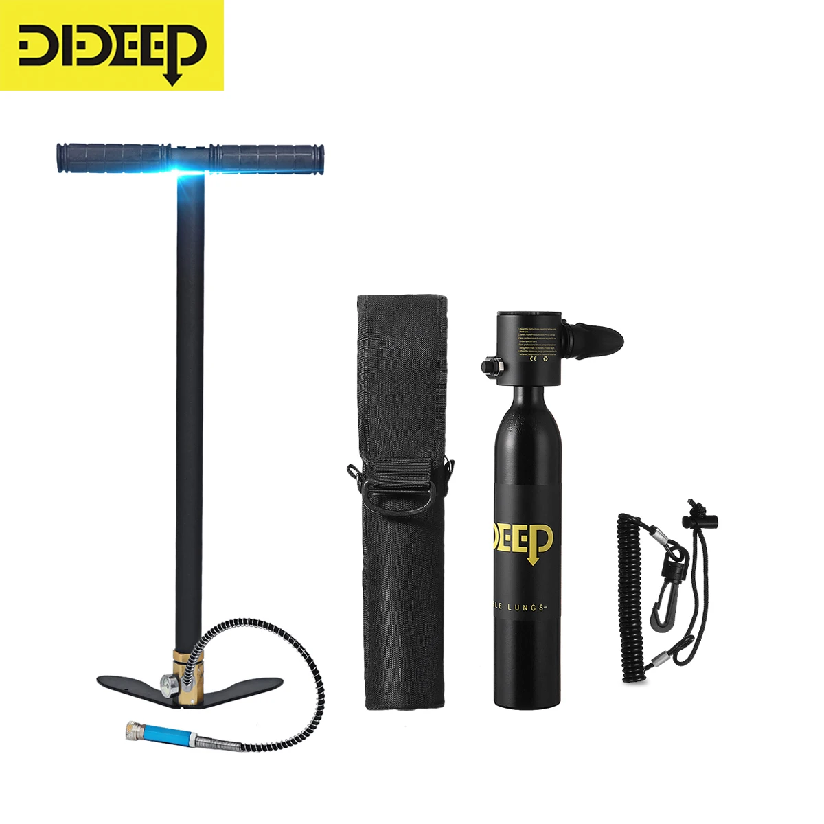 DIDEEP 0.5L мини дайвинг бак кислородный баллон комплект респиратор Воздушный бак ручной насос для подводного плавания дыхание снаряжение для д...
DIDEEP 0.5L мини дайвинг бак кислородный баллон комплект респиратор Воздушный бак ручной насос для подводного плавания дыхание снаряжение для д...