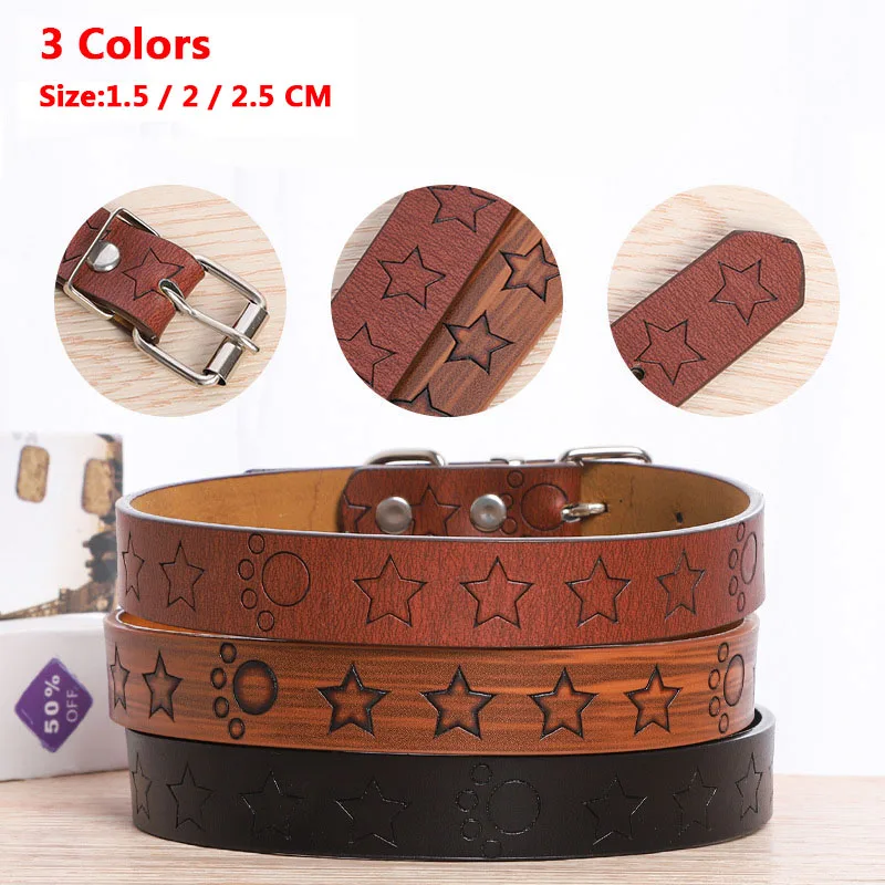 Pet Collar PU Leather Adjustable Dog Collar Hot Stamping Printing Small Medium Large Dog Cat Supplies Collar Perro
Pet Collar PU Leather Adjustable Dog Collar Hot Stamping Printing Small Medium Large Dog Cat Supplies Collar Perro