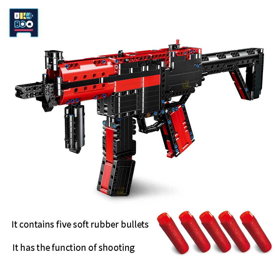 UKBOO 676PCS City Military Submachine gun MP5 Model Building Blocks Outdoor DIY Shooting Weapon CS Games Toys For Children Boys
UKBOO 676PCS City Military Submachine gun MP5 Model Building Blocks Outdoor DIY Shooting Weapon CS Games Toys For Children Boys