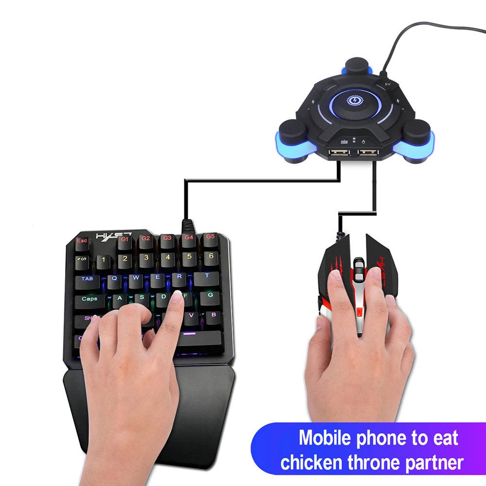 Новейшая модель Проводная игровая клавиатура с светодиодный Подсветка 35 ключей