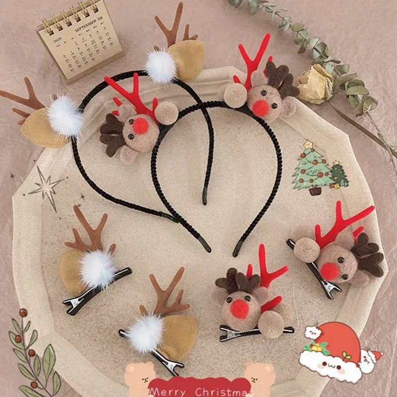New Suit Style Sales Christmas Headband Decoration Cartoon Elk Bear HairBands Barrettes For Women Hair Accessories Party Gift
New Suit Style Sales Christmas Headband Decoration Cartoon Elk Bear HairBands Barrettes For Women Hair Accessories Party Gift