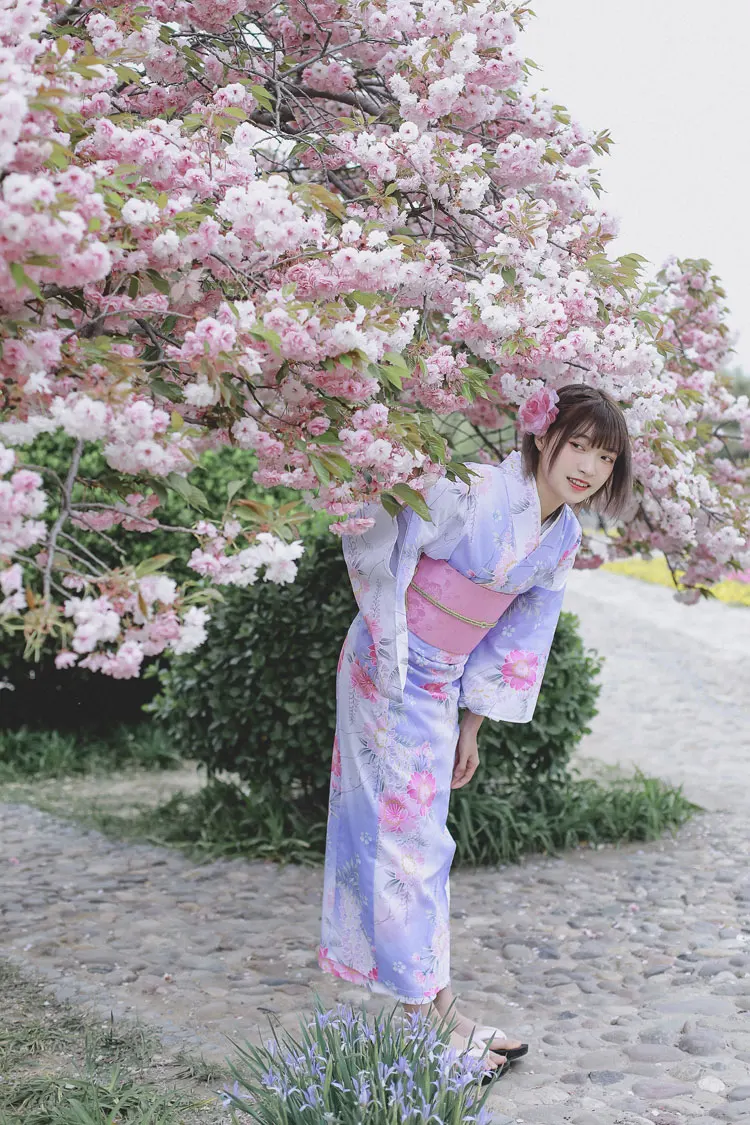 Женское платье-кимоно в японском стиле женское платье с цветочным принтом