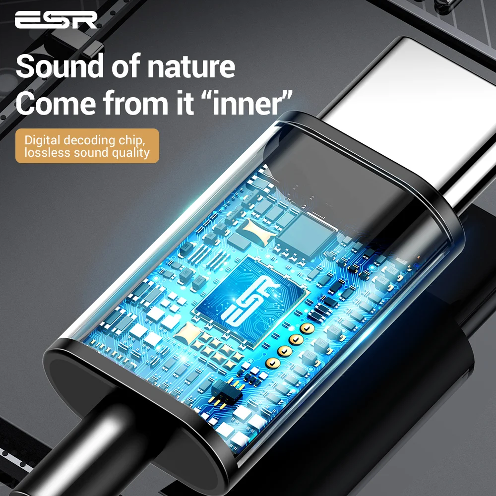 ESR Sport Earphone Type-C Interface Wired Super Bass 6D Noise Reduction Crack Headset Earbud with Microphone for Xiaomi Huawei
ESR Sport Earphone Type-C Interface Wired Super Bass 6D Noise Reduction Crack Headset Earbud with Microphone for Xiaomi Huawei