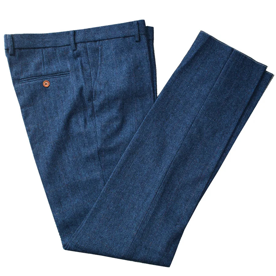 Wool Blue Herringbone Retro gentleman style custom made Men's suits tailor suit Blazer suits for men 3 piece (Jacket+Pants+Vest)
Wool Blue Herringbone Retro gentleman style custom made Men's suits tailor suit Blazer suits for men 3 piece (Jacket+Pants+Vest)