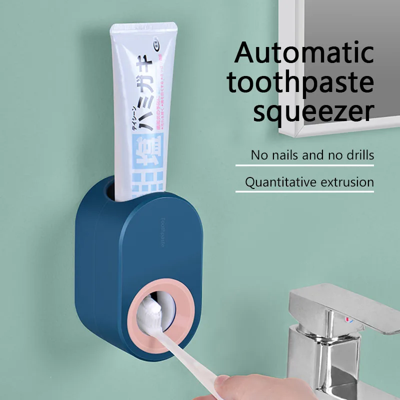 Toothbrush Toothpaste Storage Shelf Fully Automatic Toothpaste Dispenser Hole Punched Wall Hangers Lazy Extrusion For Bathroom
Toothbrush Toothpaste Storage Shelf Fully Automatic Toothpaste Dispenser Hole Punched Wall Hangers Lazy Extrusion For Bathroom