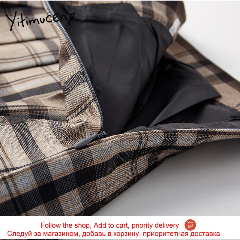 Yitimuceng Plaid Skirt Women Casual Mini High Waist A-Line Solid Clothing 2021 Summer Preppy Style Korean Fashion New Skirts
Yitimuceng Plaid Skirt Women Casual Mini High Waist A-Line Solid Clothing 2021 Summer Preppy Style Korean Fashion New Skirts