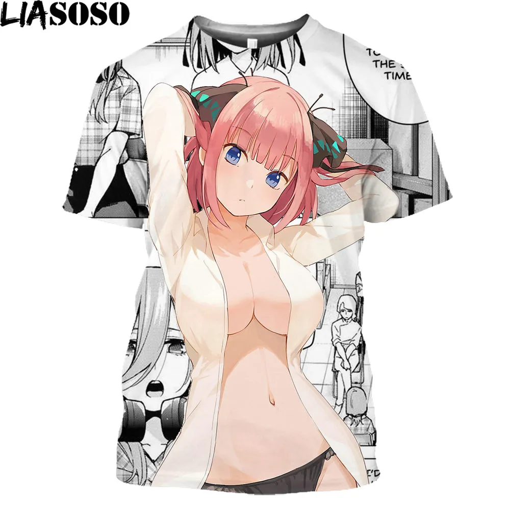 LIASOSO The Quintessential Quintuplets Print Anime Swimsuit Girl Nakano Miku T-Shirt Summer Men's T Shirts Short Sleeve Tees
LIASOSO The Quintessential Quintuplets Print Anime Swimsuit Girl Nakano Miku T-Shirt Summer Men's T Shirts Short Sleeve Tees