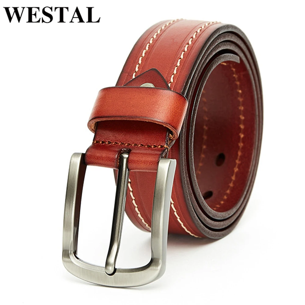 WESTAL Genuine Leather Luxury Strap Male Belts For Men New Fashion Classice Vintage Pin Buckle Leather Belt With Male Belts
WESTAL Genuine Leather Luxury Strap Male Belts For Men New Fashion Classice Vintage Pin Buckle Leather Belt With Male Belts