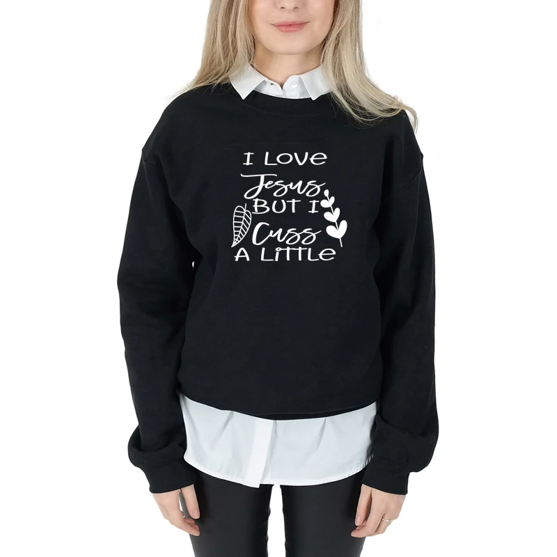 I Love Jesus But I Cuss A Little sweatshirt women fashion religion Christian Bible baptism pure casual tops dorp shipping- L232
I Love Jesus But I Cuss A Little sweatshirt women fashion religion Christian Bible baptism pure casual tops dorp shipping- L232
