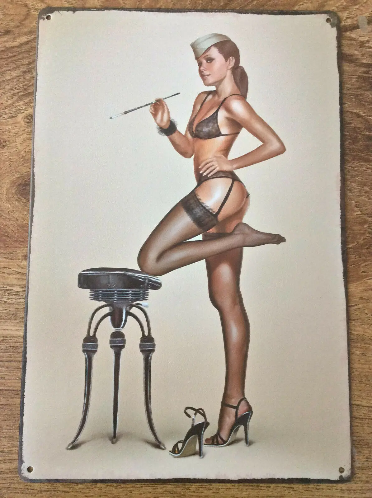Pin Up Army Girl Retro Metal Sign Metal Poster Metal Decor Metal Painting Wall Sticker Wall Sign Wall Decor
Pin Up Army Girl Retro Metal Sign Metal Poster Metal Decor Metal Painting Wall Sticker Wall Sign Wall Decor