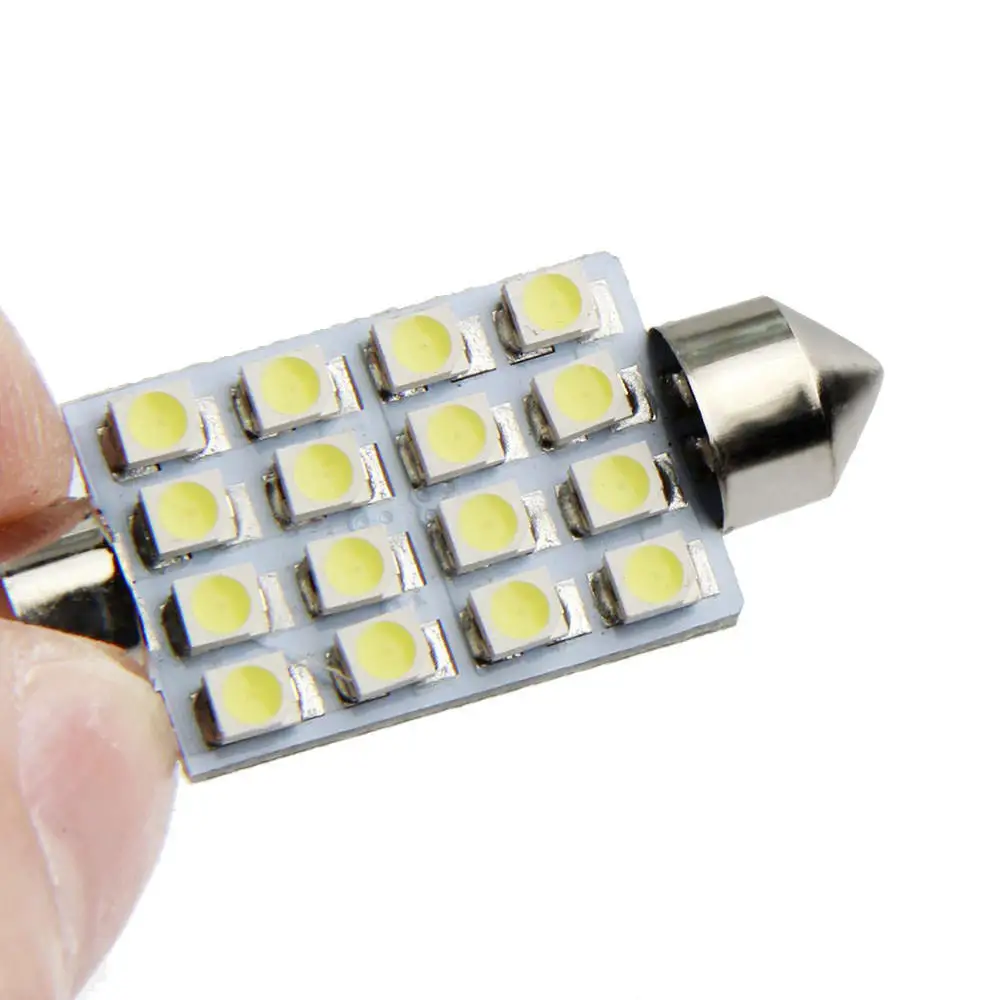 10PCS 41mm White Dome 3528 1210 16 SMD LED Car Festoon Interior Bulb Light Lamp 12V
10PCS 41mm White Dome 3528 1210 16 SMD LED Car Festoon Interior Bulb Light Lamp 12V