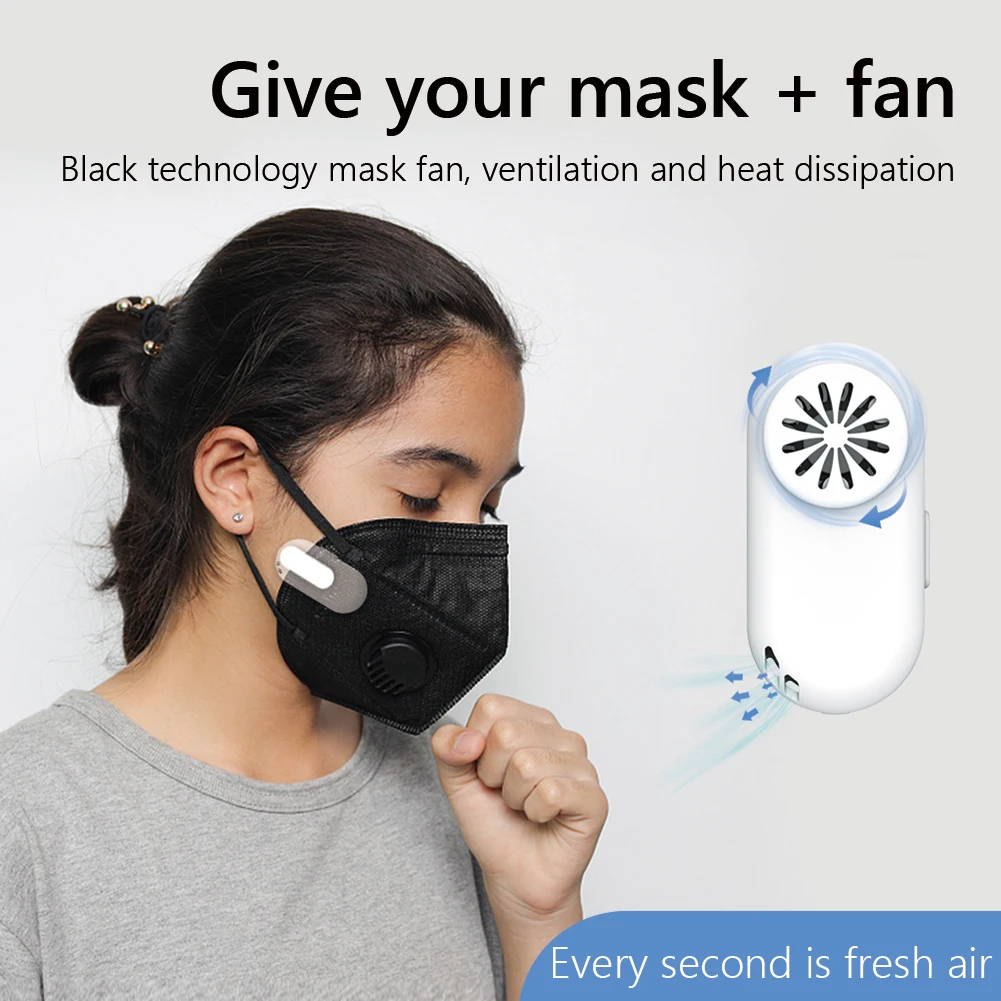 K1 Wearable Portable Fan for Face Mask Clip-On Summer Cooling Personal Mini Fans Air Filter USB Personal Exhaust Accessories New
K1 Wearable Portable Fan for Face Mask Clip-On Summer Cooling Personal Mini Fans Air Filter USB Personal Exhaust Accessories New