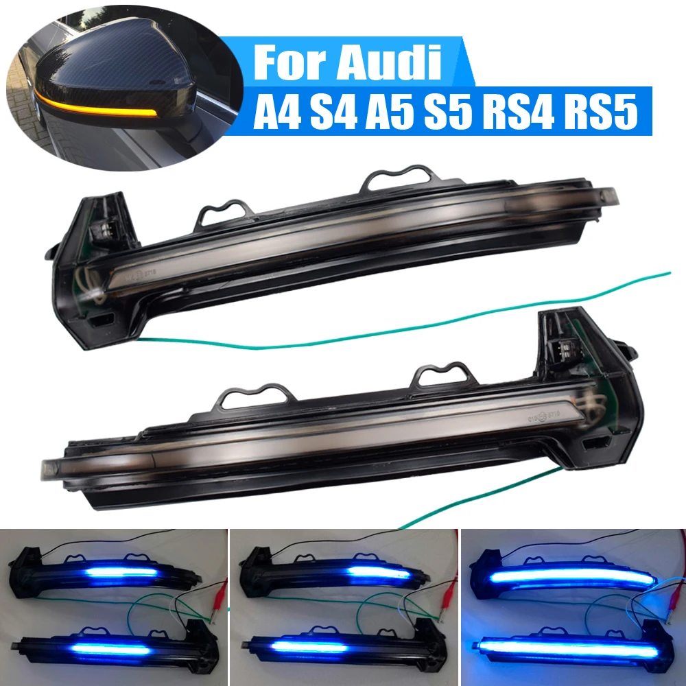 Hot Sale Car LED Dynamic Turn Signal Light For Audi A4 S4 B9 A5 S5 RS4 RS5 2016-2019 Side Wing Mirror Flasher Indicator Blinker
Hot Sale Car LED Dynamic Turn Signal Light For Audi A4 S4 B9 A5 S5 RS4 RS5 2016-2019 Side Wing Mirror Flasher Indicator Blinker