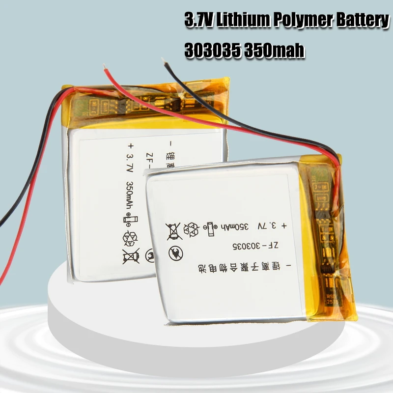 303035 3.7v 350mAh Lithium Ion Li-polymer Battery PCM Protected Selfie Stick Driving Recorder Locator Radio Lipo Bateria
303035 3.7v 350mAh Lithium Ion Li-polymer Battery PCM Protected Selfie Stick Driving Recorder Locator Radio Lipo Bateria