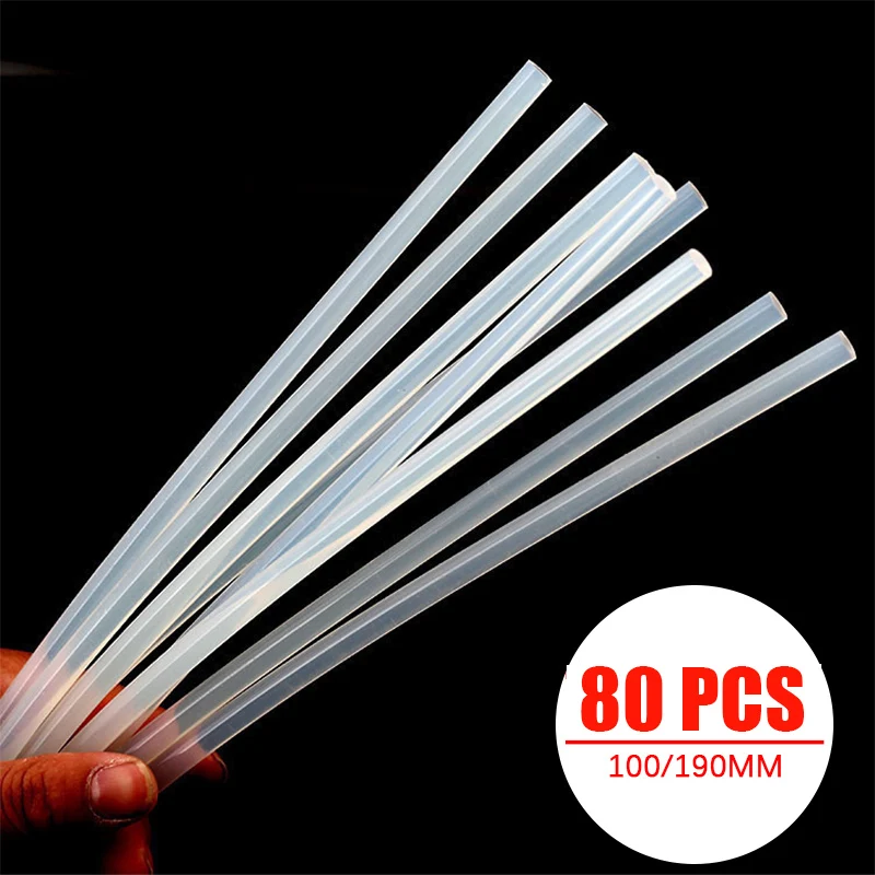 80Pcs Hot Melt Glue Gun 7mm x 100mm/190mm Clear Hot Melt Glue Sticks For Glue Gun Car Dent Paintless Hand Tools DIY Tool
80Pcs Hot Melt Glue Gun 7mm x 100mm/190mm Clear Hot Melt Glue Sticks For Glue Gun Car Dent Paintless Hand Tools DIY Tool