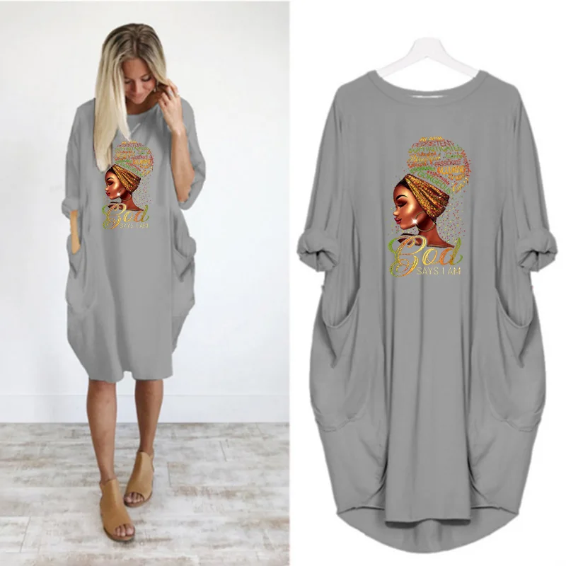 Plus Size Women Dresses Loose Beach Beauty Print Autumn Long Sleeve Pocket Casual o Neck Party Vintage Vestidos Robe Streetwear
Plus Size Women Dresses Loose Beach Beauty Print Autumn Long Sleeve Pocket Casual o Neck Party Vintage Vestidos Robe Streetwear
