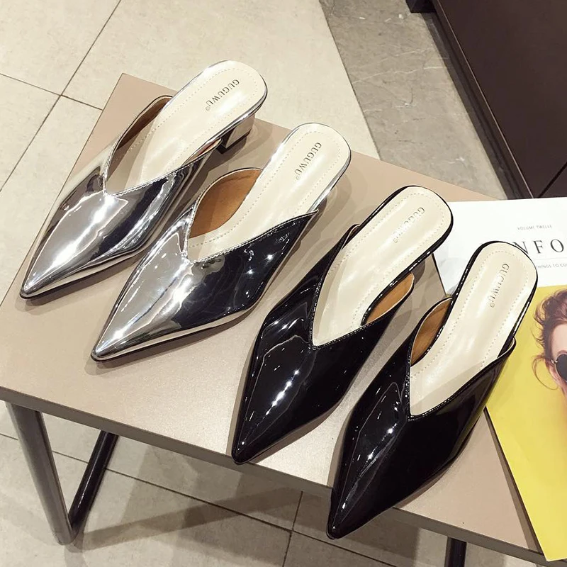 Women Mules Slippers Square High Heels Shoes Female Pointed Toe Casual Slides Fashion Ladies 2021 New Flip Flops Slippers
Women Mules Slippers Square High Heels Shoes Female Pointed Toe Casual Slides Fashion Ladies 2021 New Flip Flops Slippers
