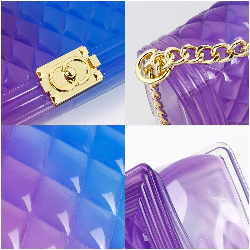 Wholesale Summer Candy Messenger Lucency Handbags Shoulder Crossbody Bag Ladies Wallet Colorful Rainbow Jelly Purses For Women
Wholesale Summer Candy Messenger Lucency Handbags Shoulder Crossbody Bag Ladies Wallet Colorful Rainbow Jelly Purses For Women