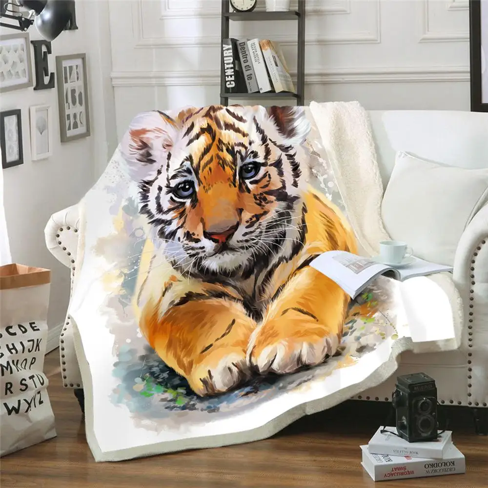 Lovely tiger 3d Printed Fleece Blanket for Beds Hiking Picnic Thick Quilt Fashion Bedspread Sherpa Throw Blanket Adults Kids 01
Lovely tiger 3d Printed Fleece Blanket for Beds Hiking Picnic Thick Quilt Fashion Bedspread Sherpa Throw Blanket Adults Kids 01