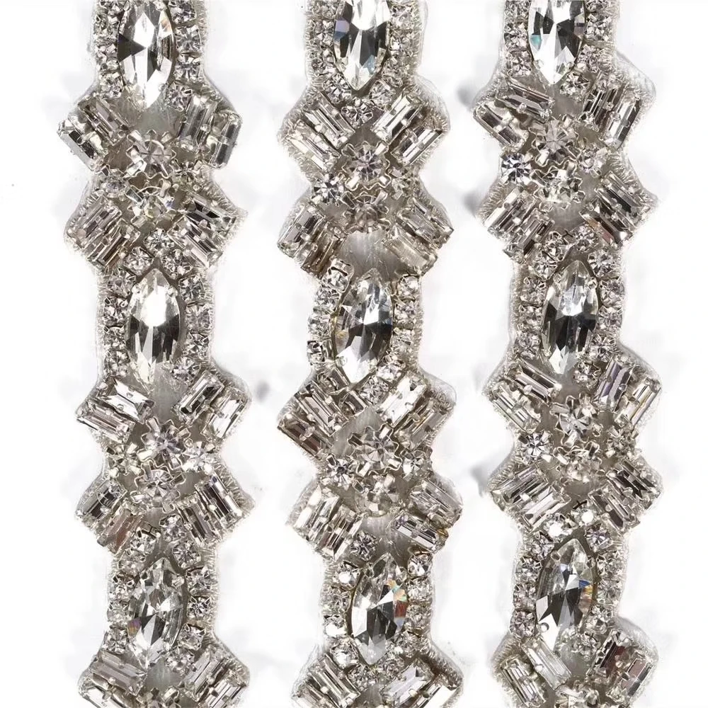 Shiny Crystal Clear Rhinestone Applique,Bridal Sash DIY Applique For Wedding Dress Belts Embellishment 5yards
Shiny Crystal Clear Rhinestone Applique,Bridal Sash DIY Applique For Wedding Dress Belts Embellishment 5yards