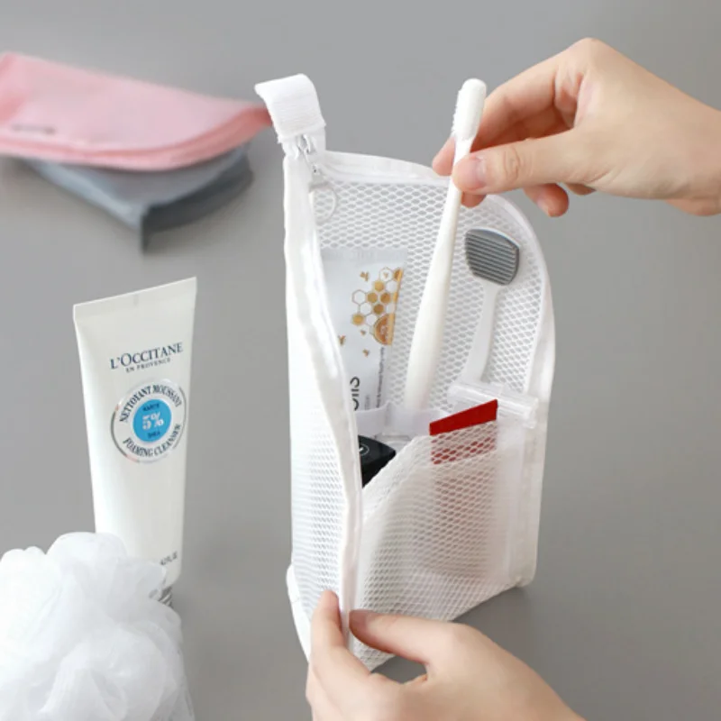 1 Pc Fold Zipper Travel Makeup Brush Bag Portable Mesh Women's Cosmetic Bag Organizer Toothbrush Washing Storage Bag Lady Clutch
1 Pc Fold Zipper Travel Makeup Brush Bag Portable Mesh Women's Cosmetic Bag Organizer Toothbrush Washing Storage Bag Lady Clutch