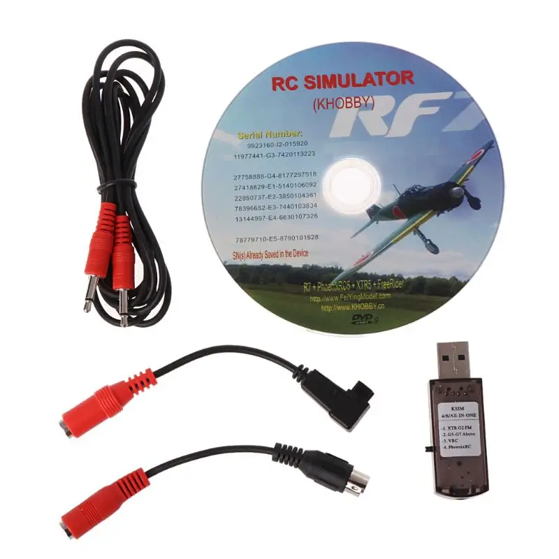 1 шт. 2 в RC USB симулятор полета с кабелями для G7 Phoenix 5 0 Aerofly XTR VRC FPV Racing|Симуляторы| |