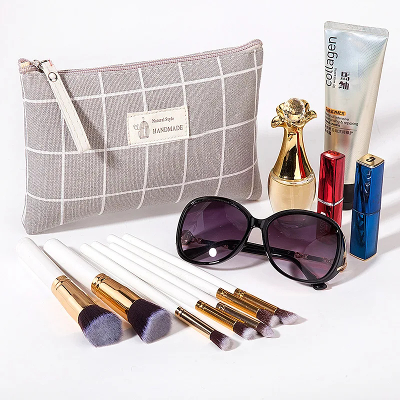 Women's Makeup Bags Canvas Cosmetic Travel Bag Ladies Wash Bag Fabric Zipper Coin Purse Multifunctional Storage Bag
Women's Makeup Bags Canvas Cosmetic Travel Bag Ladies Wash Bag Fabric Zipper Coin Purse Multifunctional Storage Bag