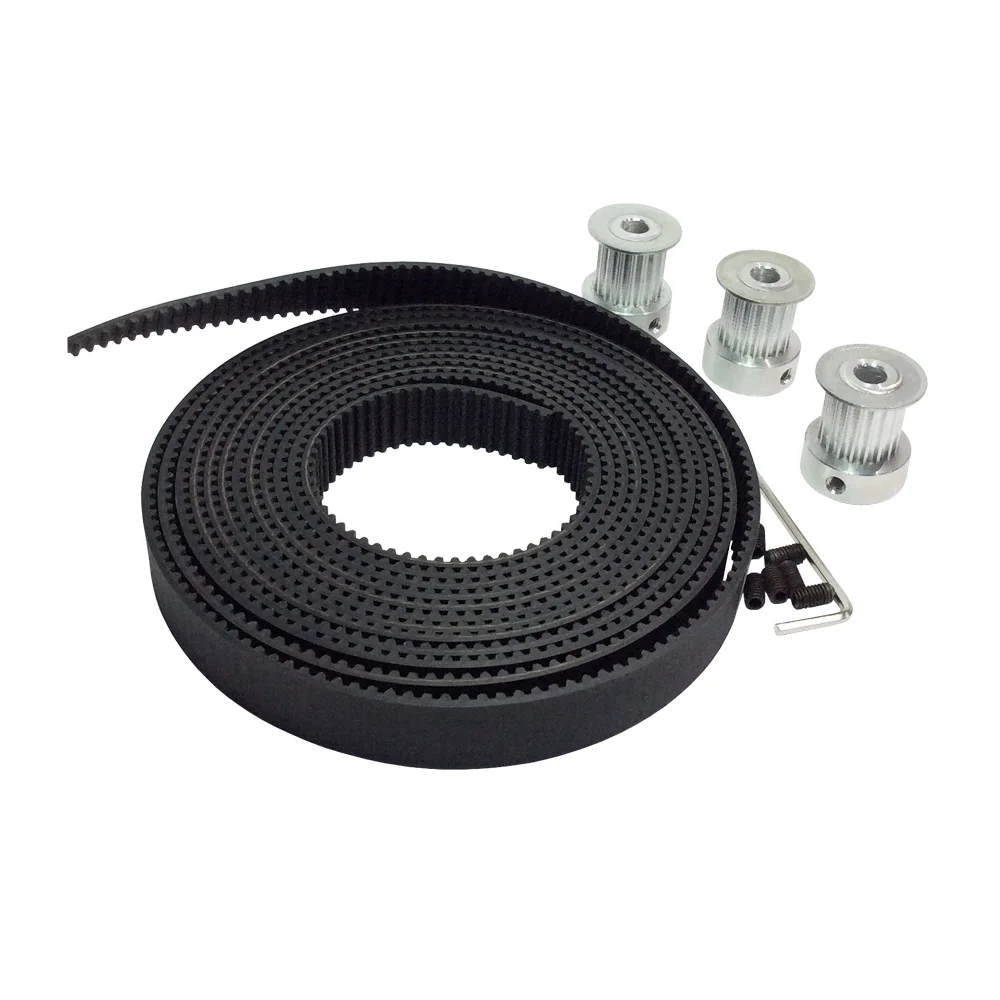 3PCS 20 Teeth HTD 3M Timing Pulley + 3 Meters 3M Rubber Open Ended Timing Belt Width 15mm for Laser Engraving CNC Machines
3PCS 20 Teeth HTD 3M Timing Pulley + 3 Meters 3M Rubber Open Ended Timing Belt Width 15mm for Laser Engraving CNC Machines