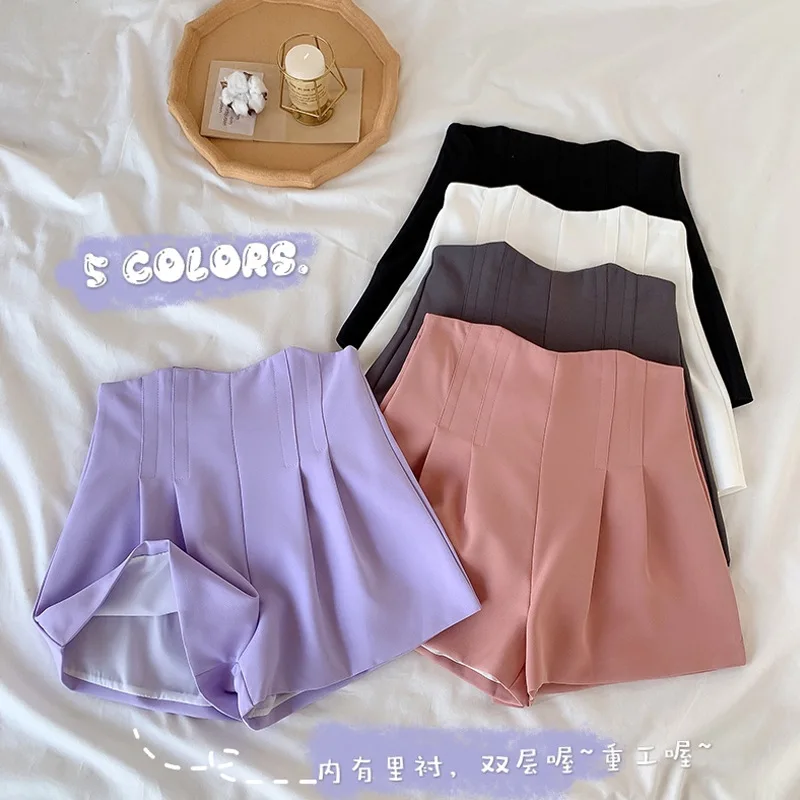 Ruffled Zipper Solid Loose Women Shorts High Waist Streetwear White Short 2021 Casual Summer Bottom Shorts Female 
Ruffled Zipper Solid Loose Women Shorts High Waist Streetwear White Short 2021 Casual Summer Bottom Shorts Female