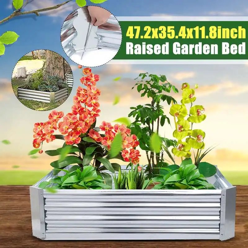120x90x30cm Flower Vegetable planting Garden Bed Patio Planter Basket Metal Raised home Backyard decoration Garden Nursery Pots
120x90x30cm Flower Vegetable planting Garden Bed Patio Planter Basket Metal Raised home Backyard decoration Garden Nursery Pots