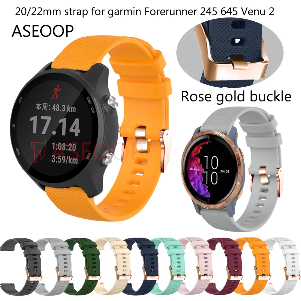Classic Replacement Wristbands For Garmin Vivoactive 3 4 3t HR/Venu 2/Forerunner 245 645 20 22MM Silicone Watch Band smart Strap
Classic Replacement Wristbands For Garmin Vivoactive 3 4 3t HR/Venu 2/Forerunner 245 645 20 22MM Silicone Watch Band smart Strap