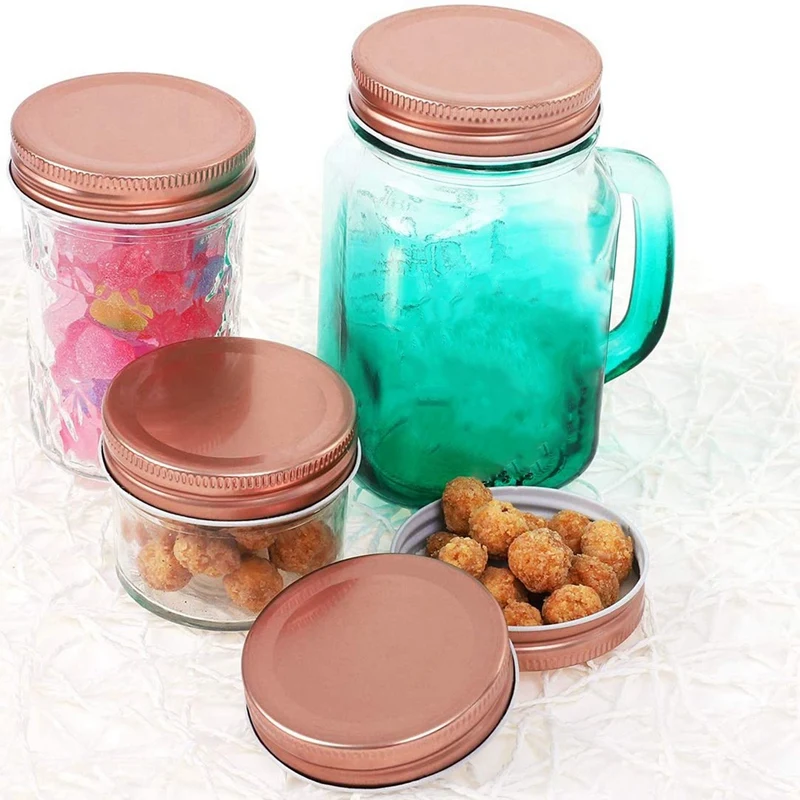 24 Pack Mason Jar Lids Secure Reusable Regular Mouth Mason Storage Canning Lids 
24 Pack Mason Jar Lids Secure Reusable Regular Mouth Mason Storage Canning Lids