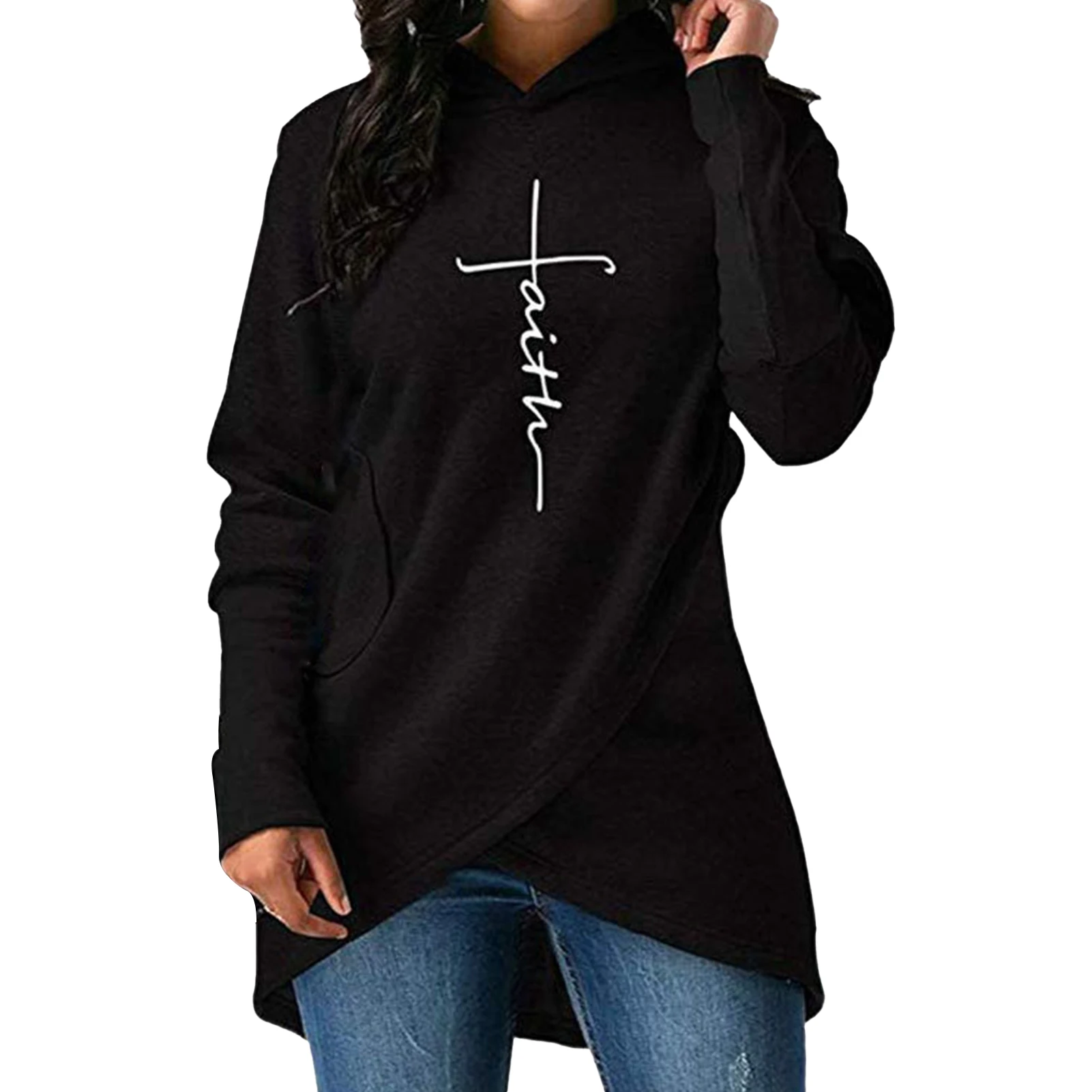 Hoodies oversized Autumn Winter Women Irregular Hem Hoodie Sweatshirt Cross Embroidery Pullover ropa de mujer 2021
Hoodies oversized Autumn Winter Women Irregular Hem Hoodie Sweatshirt Cross Embroidery Pullover ropa de mujer 2021