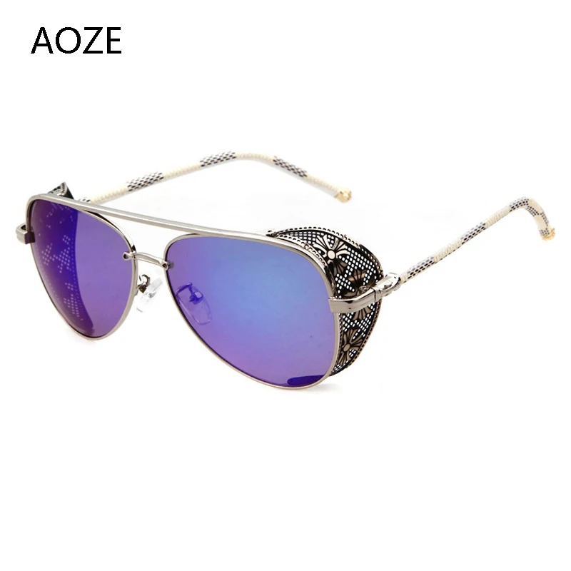 Солнцезащитные очки AOZE2020 в стиле стимпанк ручной работы UV400 | Аксессуары для